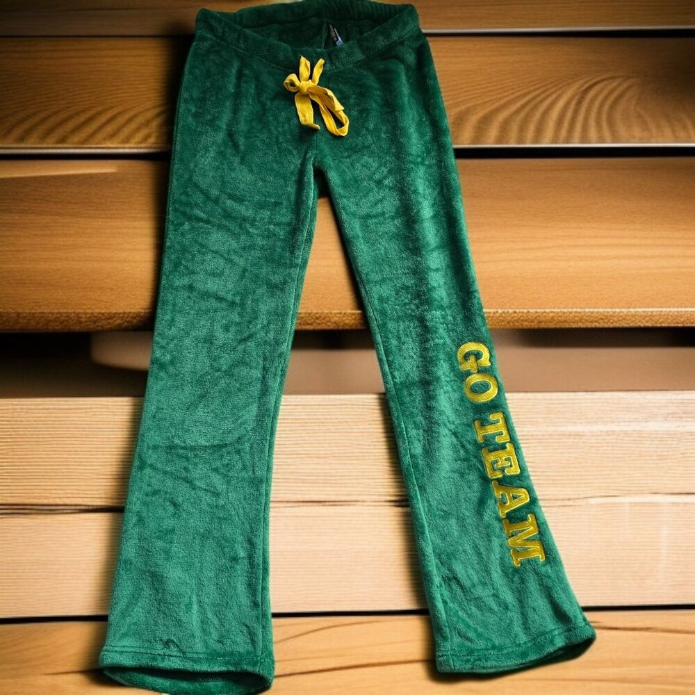 NWOT HERE WE GO ( MED ) GO TEAM Soft Fleece Comfortable Lounge Pajama Pants